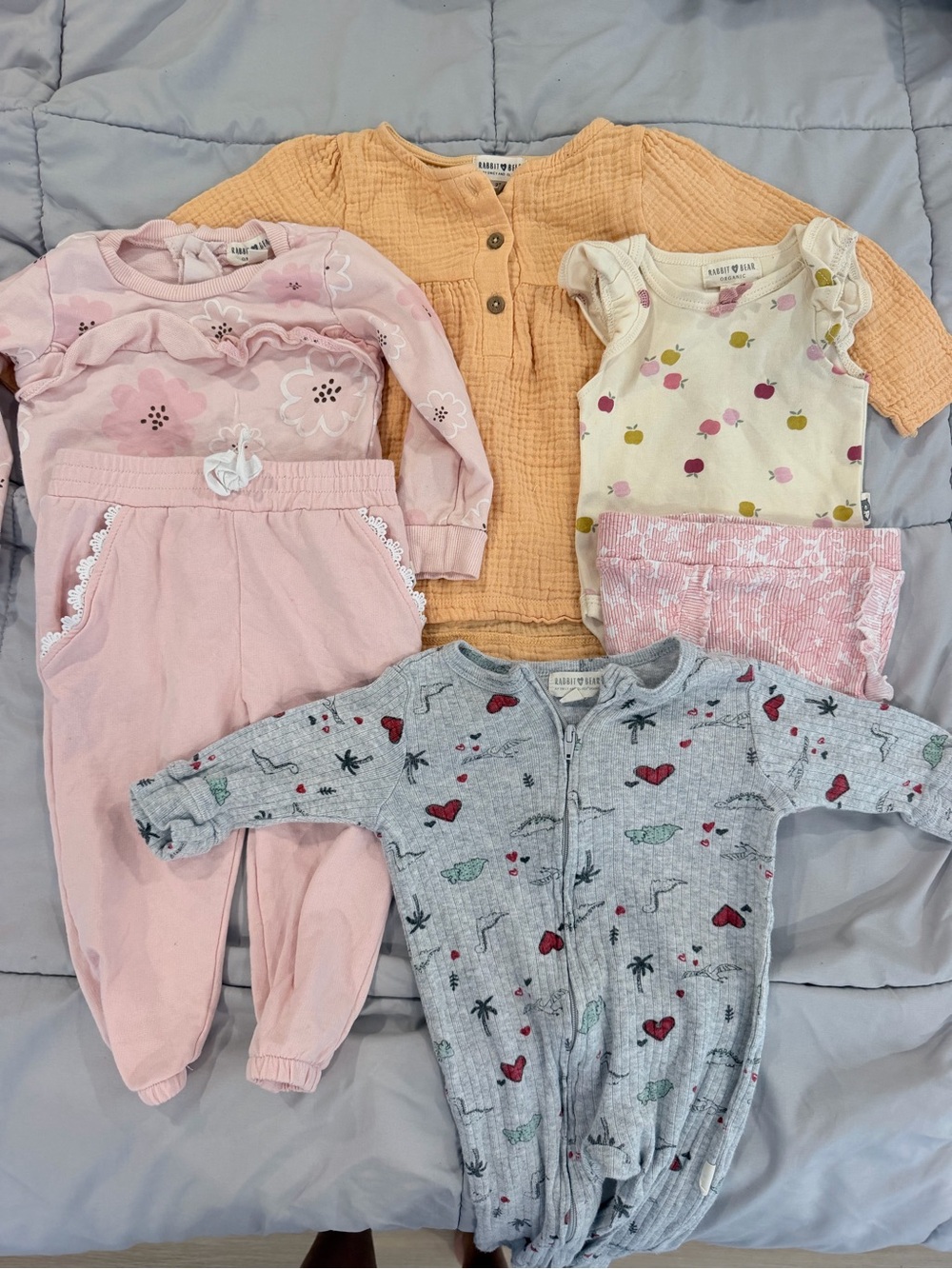 Rabbit + Bear Baby Girl Bundle